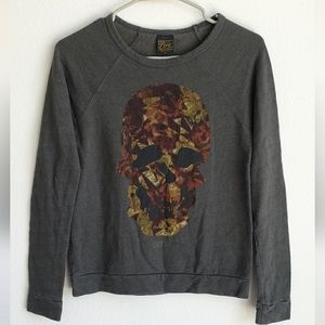 Vintage Skull T-shirt sweatshirt long sleeve Obey 1990s XS